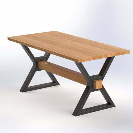 Dining table Denis oak 1600x800x750 mm