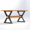 Dining table Denis oak 1600x800x750 mm