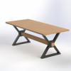 Dining table Denis beech 2000x900x750 mm