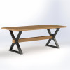 Dining table Denis beech 2000x900x750 mm