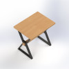 Dining table Denis beech 800x600x750 mm